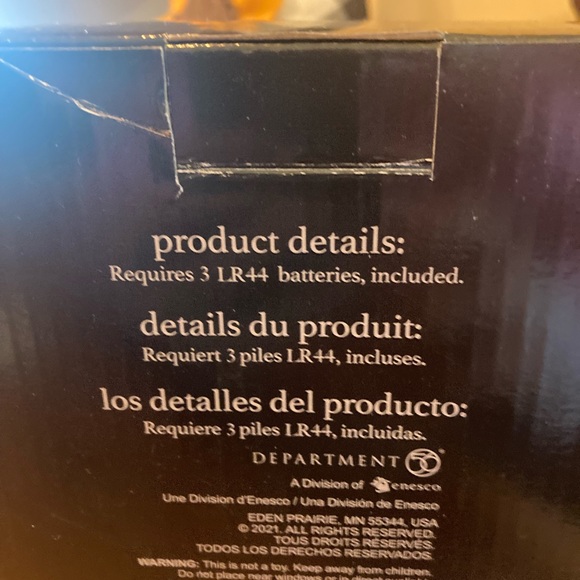 NIB Tim Burton Disney Nightmare before Christmas Pumpkin King Water Globe - Picture 8 of 8